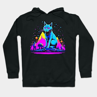 Psychedelic Tabby Cat Hoodie